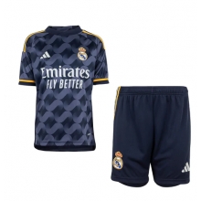 Real Madrid Away Stadium Replica Jersey Kids 2023-24 Short Sleeves (+ pants)