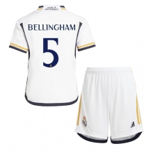 Real Madrid Jude Bellingham #5 Home Stadium Replica Jersey Kids 2023-24 Short Sleeves (+ pants)