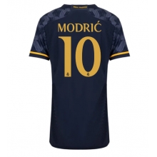 Real Madrid Luka Modric #10 Away Stadium Replica Jersey Women 2023-24 Short Sleeves