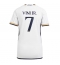 Real Madrid Vinicius Junior #7 Home Stadium Replica Jersey Women 2023-24 Short Sleeves