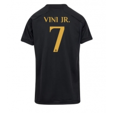 Real Madrid Vinicius Junior #7 Third Stadium Replica Jersey Women 2023-24 Short Sleeves