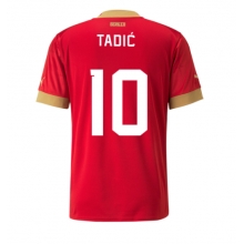 Serbia Dusan Tadic #10 Home Stadium Replica Jersey World Cup 2022 Short Sleeves