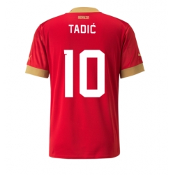 Serbia Dusan Tadic #10 Home Stadium Replica Jersey World Cup 2022 Short Sleeves