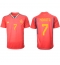 Spain Alvaro Morata #7 Home Stadium Replica Jersey World Cup 2022 Short Sleeves