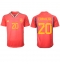 Spain Daniel Carvajal #20 Home Stadium Replica Jersey World Cup 2022 Short Sleeves