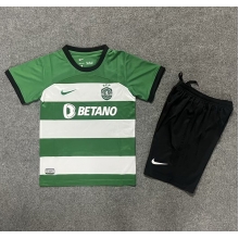 Sporting CP Home Stadium Replica Jersey Kids 2023-24 Short Sleeves (+ pants)