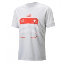 Switzerland Away Stadium Replica Jersey World Cup 2022 Short Sleeves