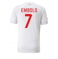 Switzerland Breel Embolo #7 Away Stadium Replica Jersey World Cup 2022 Short Sleeves