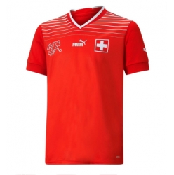 Switzerland Home Stadium Replica Jersey World Cup 2022 Short Sleeves