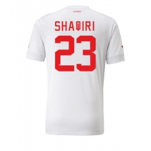 Switzerland Xherdan Shaqiri #23 Away Stadium Replica Jersey World Cup 2022 Short Sleeves