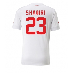 Switzerland Xherdan Shaqiri #23 Away Stadium Replica Jersey World Cup 2022 Short Sleeves