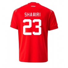 Switzerland Xherdan Shaqiri #23 Home Stadium Replica Jersey World Cup 2022 Short Sleeves