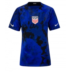 United States Away Stadium Replica Jersey Women World Cup 2022 Short Sleeves