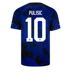 United States Christian Pulisic #10 Away Stadium Replica Jersey World Cup 2022 Short Sleeves