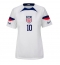 United States Christian Pulisic #10 Home Stadium Replica Jersey Women World Cup 2022 Short Sleeves