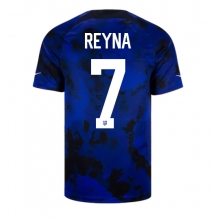 United States Giovanni Reyna #7 Away Stadium Replica Jersey World Cup 2022 Short Sleeves