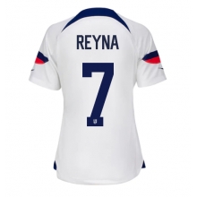 United States Giovanni Reyna #7 Home Stadium Replica Jersey Women World Cup 2022 Short Sleeves