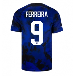 United States Jesus Ferreira #9 Away Stadium Replica Jersey World Cup 2022 Short Sleeves