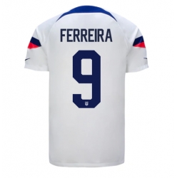 United States Jesus Ferreira #9 Home Stadium Replica Jersey World Cup 2022 Short Sleeves