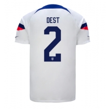 United States Sergino Dest #2 Home Stadium Replica Jersey World Cup 2022 Short Sleeves