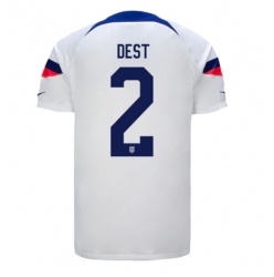 United States Sergino Dest #2 Home Stadium Replica Jersey World Cup 2022 Short Sleeves