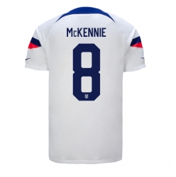 United States Weston McKennie #8 Home Stadium Replica Jersey World Cup 2022 Short Sleeves