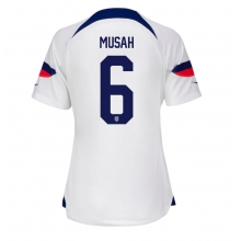 United States Yunus Musah #6 Home Stadium Replica Jersey Women World Cup 2022 Short Sleeves