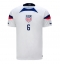 United States Yunus Musah #6 Home Stadium Replica Jersey World Cup 2022 Short Sleeves