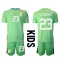 Uruguay Sergio Rochet #23 Goalkeeper Home Stadium Replica Jersey Kids World Cup 2022 Short Sleeves (+ pants)