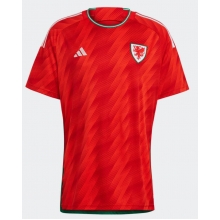 Wales Home Stadium Replica Jersey World Cup 2022 Short Sleeves