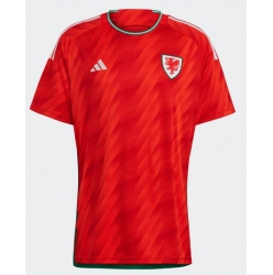 Wales Home Stadium Replica Jersey World Cup 2022 Short Sleeves